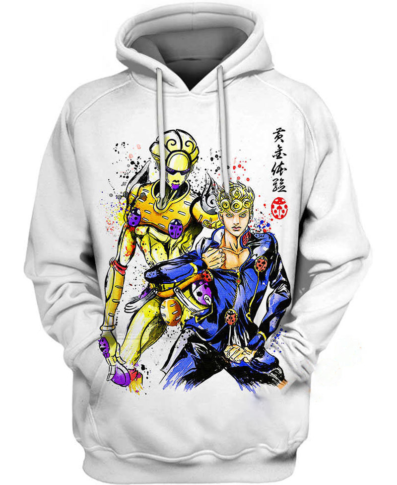 Giorno Giovanna Hoodie 3D
