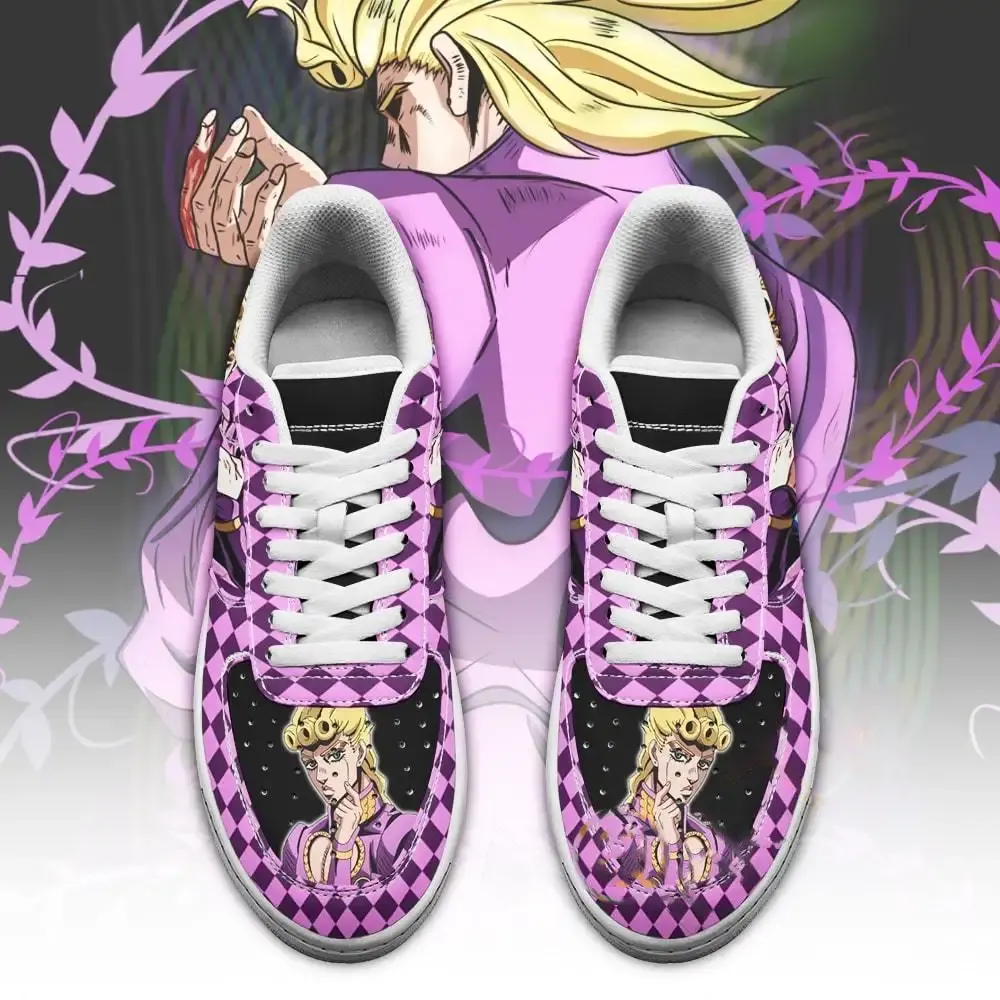 Giorno Giovanna Jojo Anime Fan Gift Idea Amazon Nike Air Force Shoes