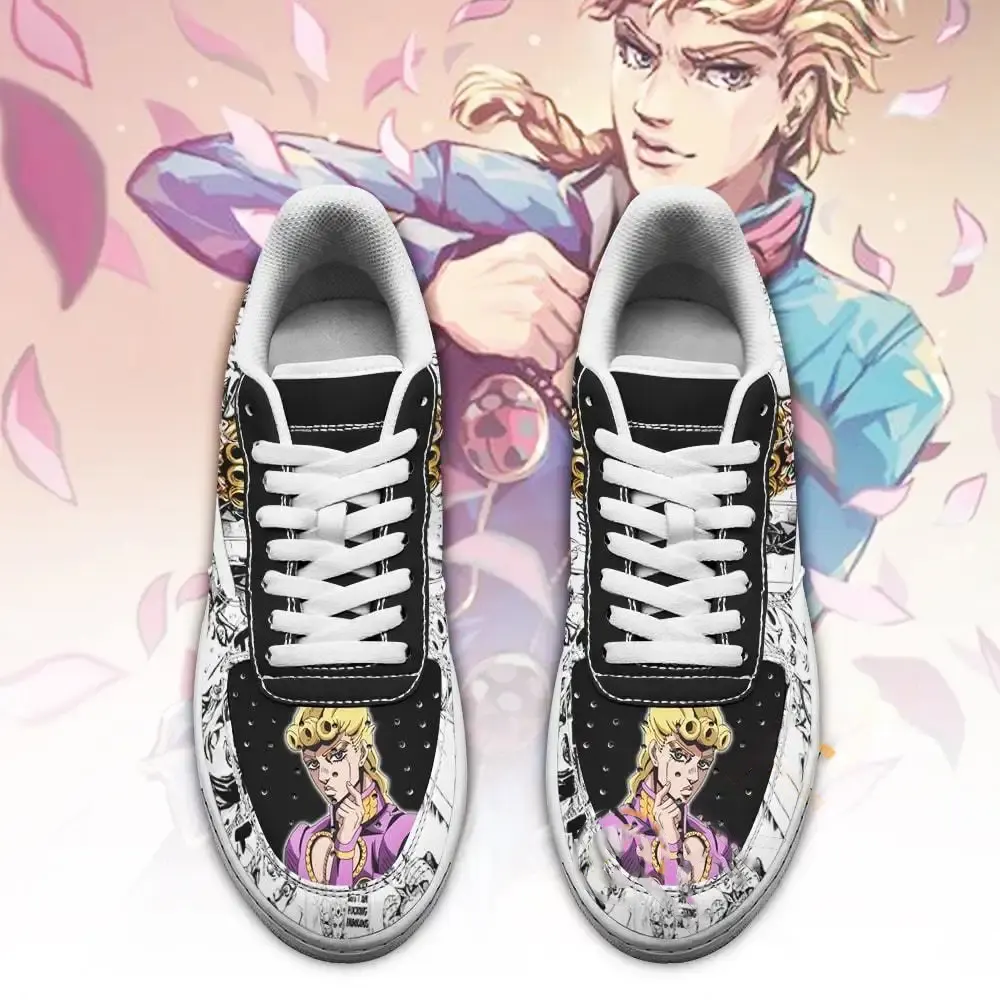 Giorno Giovanna Manga Style Jojo’s Anime Fan Gift Nike Air Force Shoes