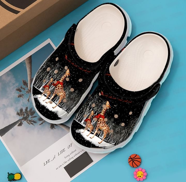 Giraffe Christmas Crocs Clog Shoes
