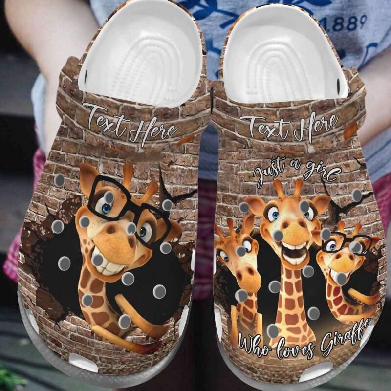 Giraffe Just A Girl Who Loves Crocs Clog Shoes