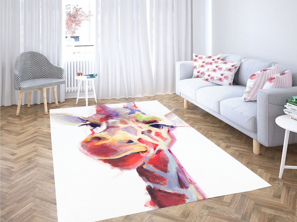 Giraffe Potrait Living Room Modern Carpet Rug 13 Giraffe Potrait Living Room Modern Carpet Rug