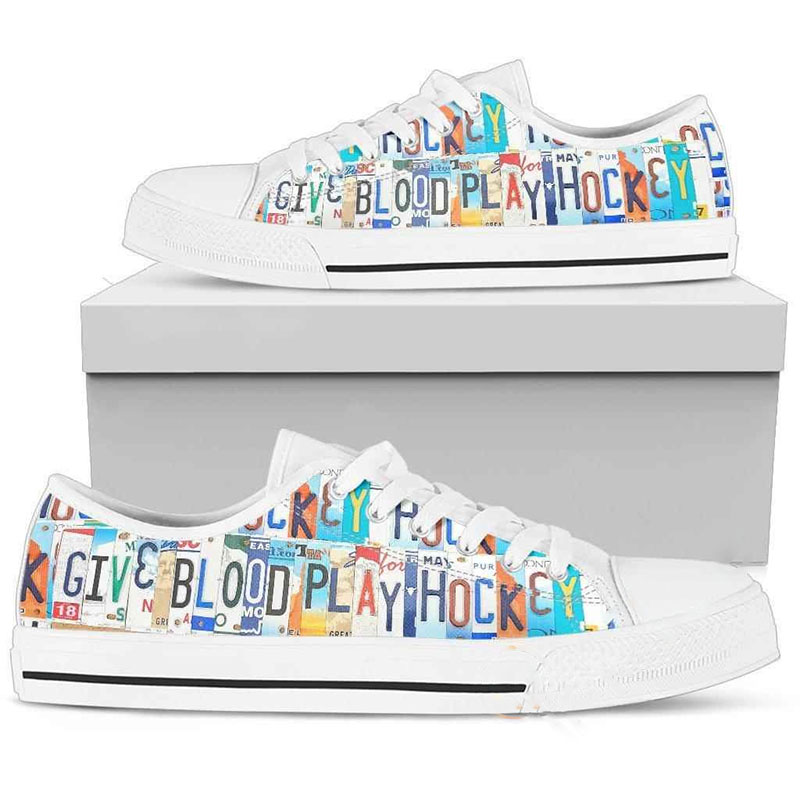 Give Blood Play Hockey Low Top Shoes