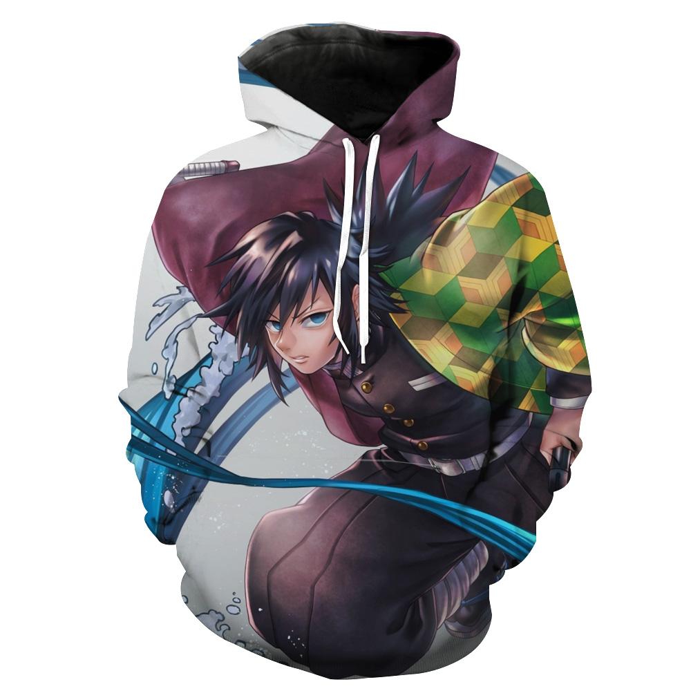 Giyu Tomioka Demon Slayer Giyu Hoodie 3D
