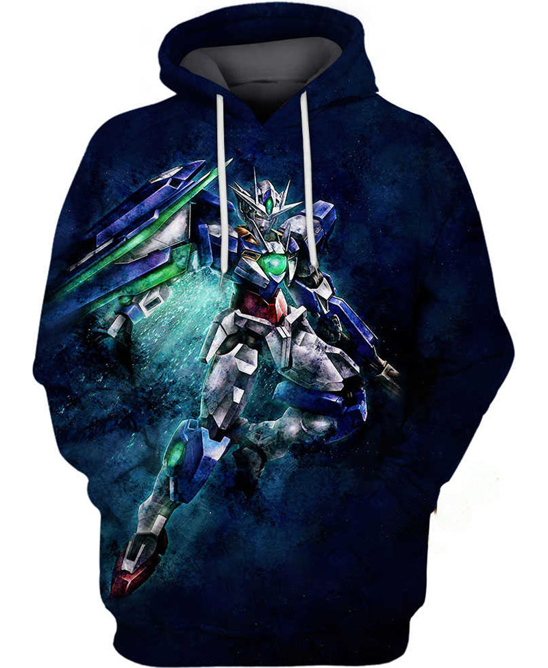 Gn-001 Gundam Exia Hoodie 3D 12 Gn-001 Gundam Exia Hoodie 3D