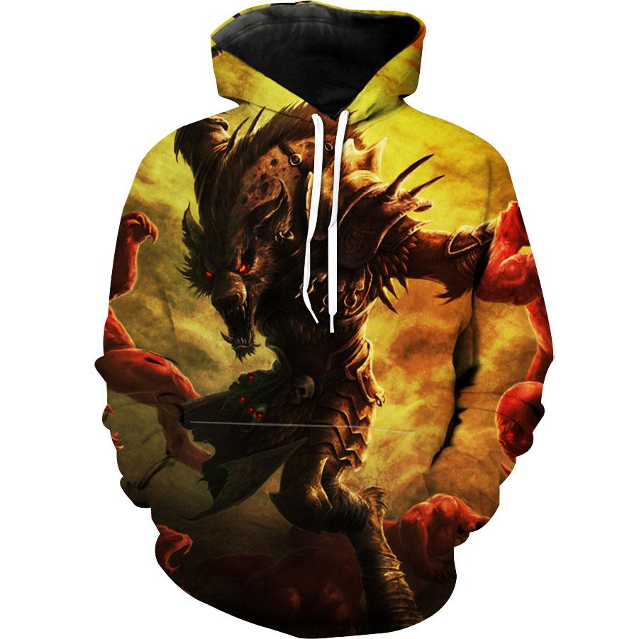 Gnoll Dungeons And Dragons Gnoll / Werewolf Hoodie 3D
