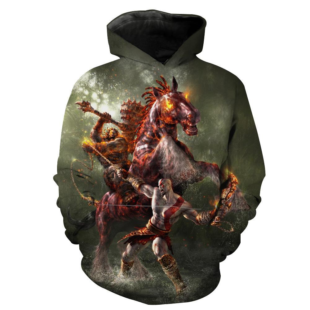 God Of War Boss Battle God Of War Apparel Hoodie 3D