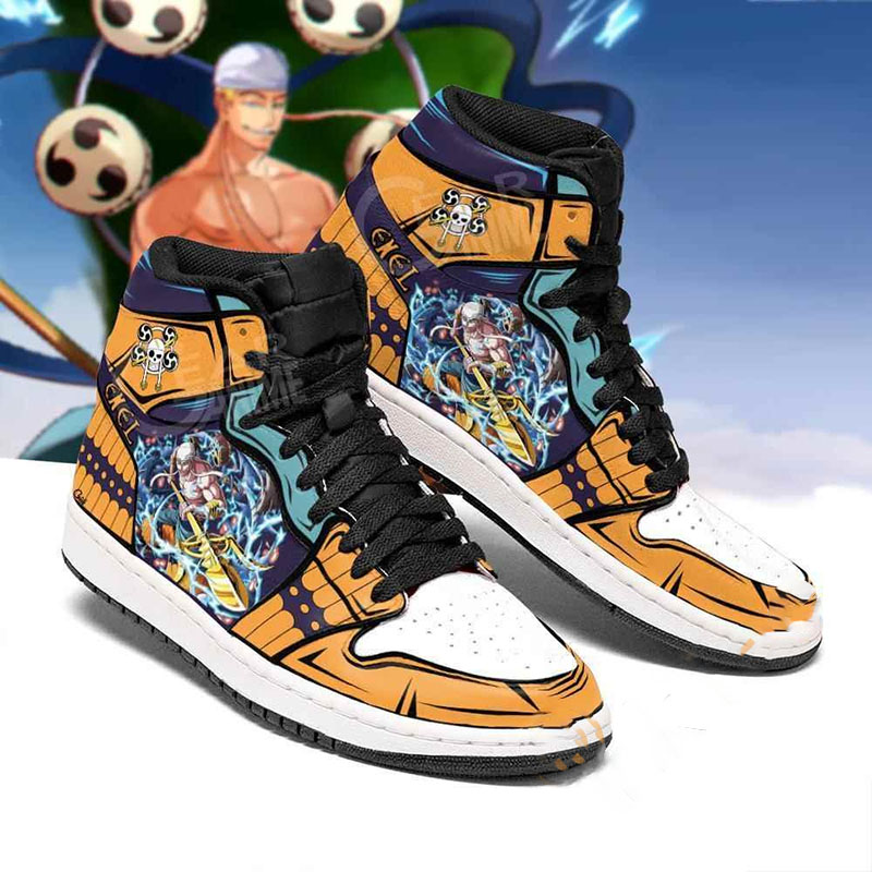 God Skypiea Enel One Piece Sneakers Anime Air Jordan Shoes