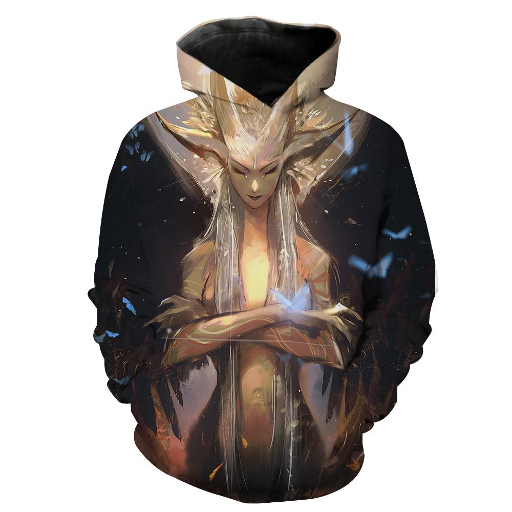 Goddess Elf High Fantasy Hoodie 3D 1 Goddess Elf High Fantasy Hoodie 3D
