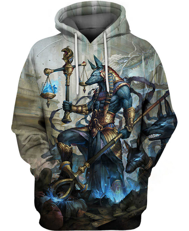 Gods Anubis Hoodie 3D