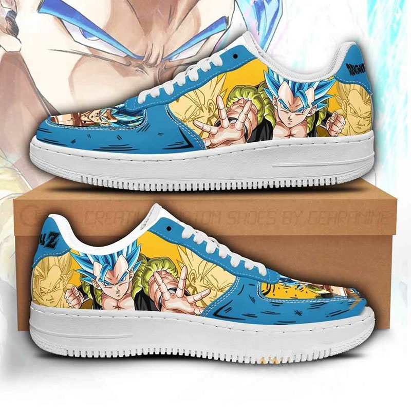 Gogeta Custom Dragon Ball Anime Nike Air Force Shoes