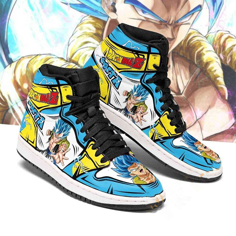 Gogeta Dragon Ball Z Anime Sneakers Air Jordan Shoes