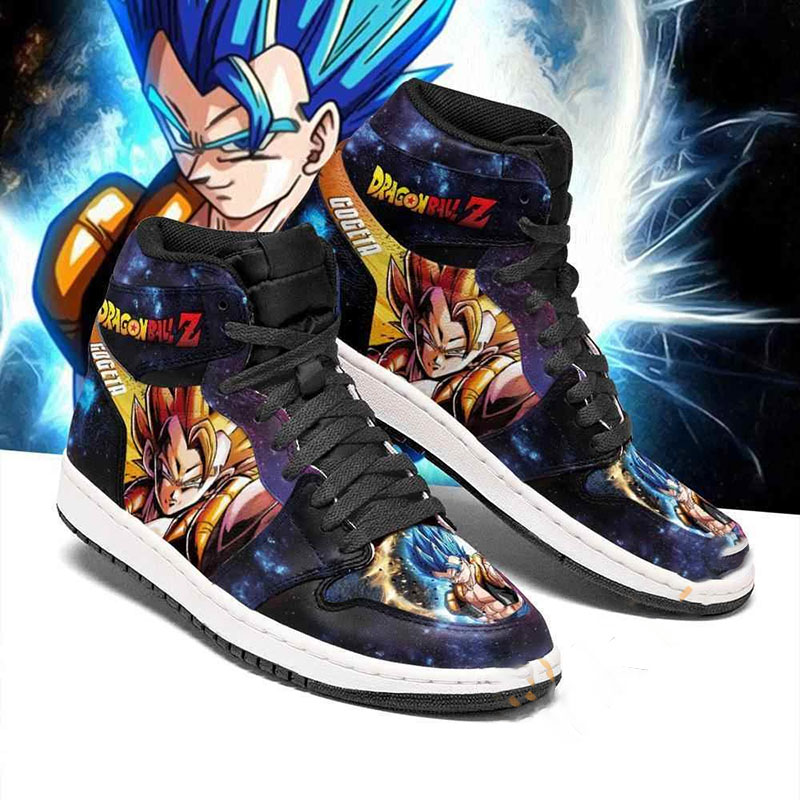 Gogeta Galaxy Dragon Ball Z Sneakers Anime Air Jordan Shoes