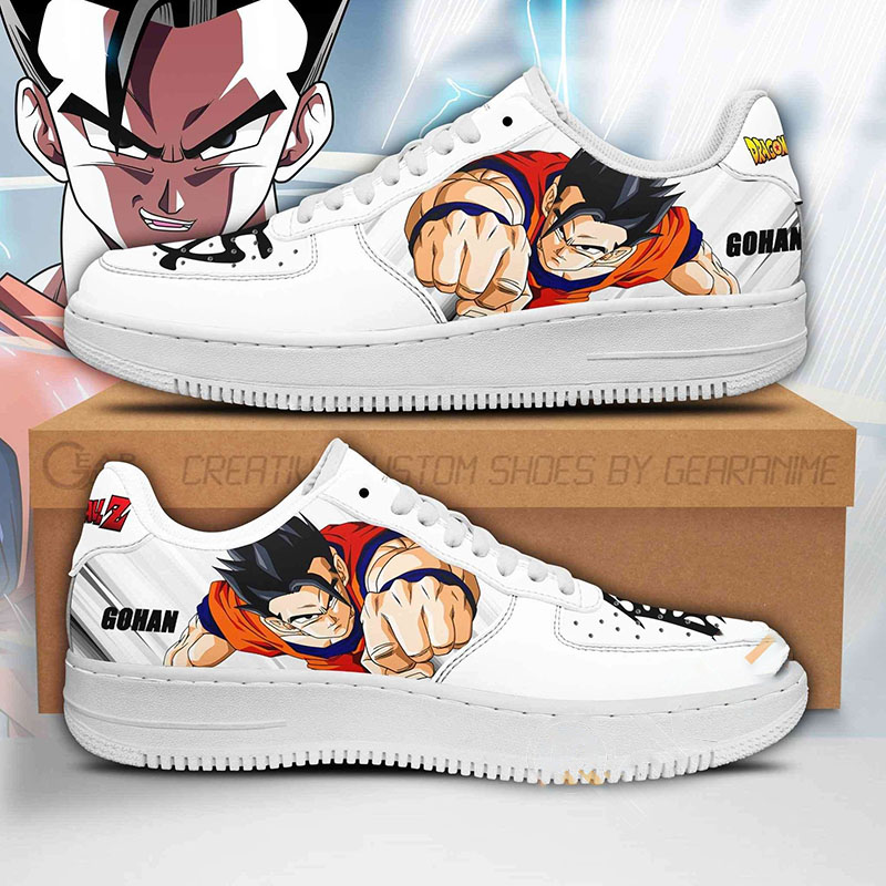 Gohan Custom Dragon Ball Z Anime Nike Air Force Shoes