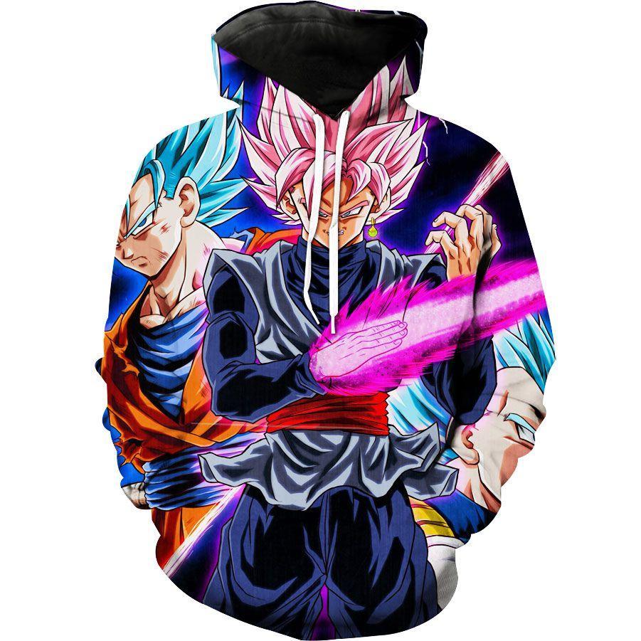 Goku Black Sword Vegeta And Goku Dragon Ball Super Hoodie 3D 2 Goku Black Sword Vegeta And Goku Dragon Ball Super Hoodie 3D
