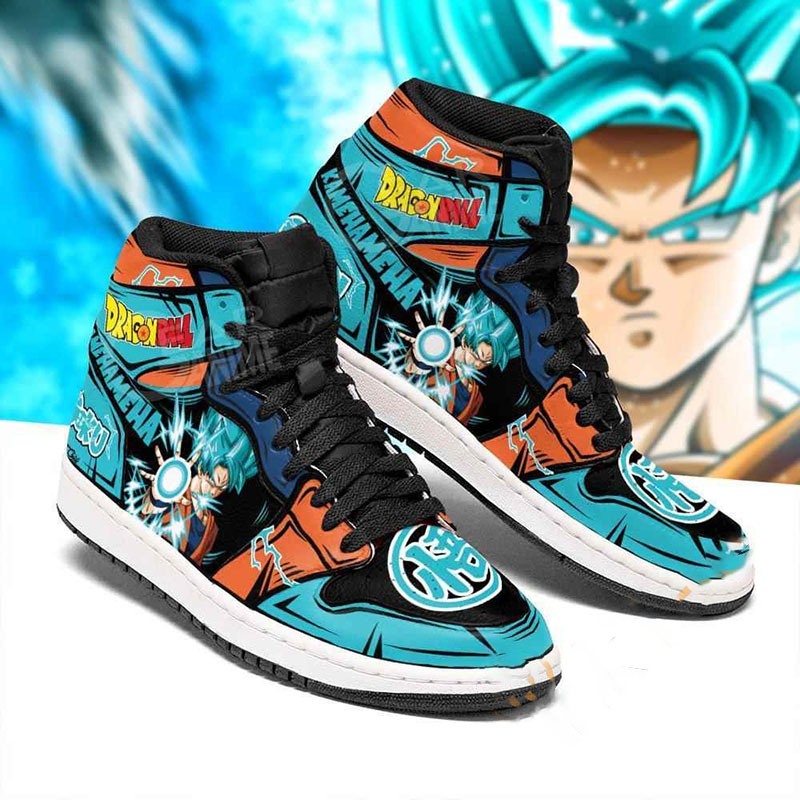 Goku Blue Dragon Ball Sneakers Anime Air Jordan Shoes