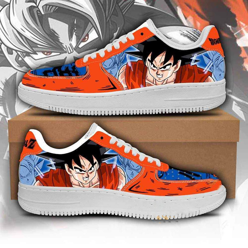 Goku Custom Dragon Ball Anime Nike Air Force Shoes
