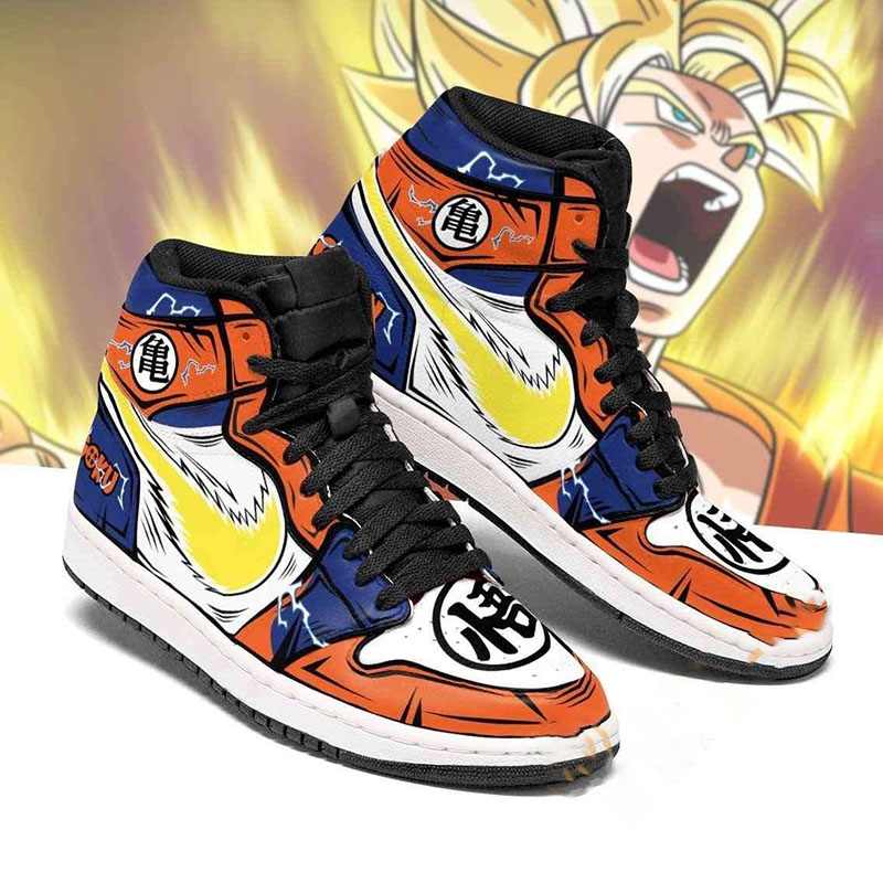 Goku Dragon Ball Z Anime Sneakers Air Jordan Shoes