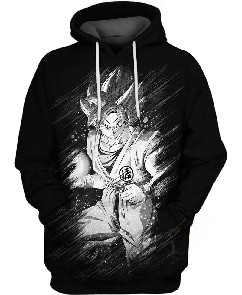 Goku Ink Black Hoodie 3D