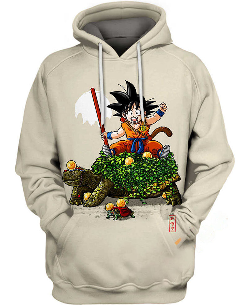 Goku Kame Turtle Hoodie 3D 13 Goku Kame Turtle Hoodie 3D