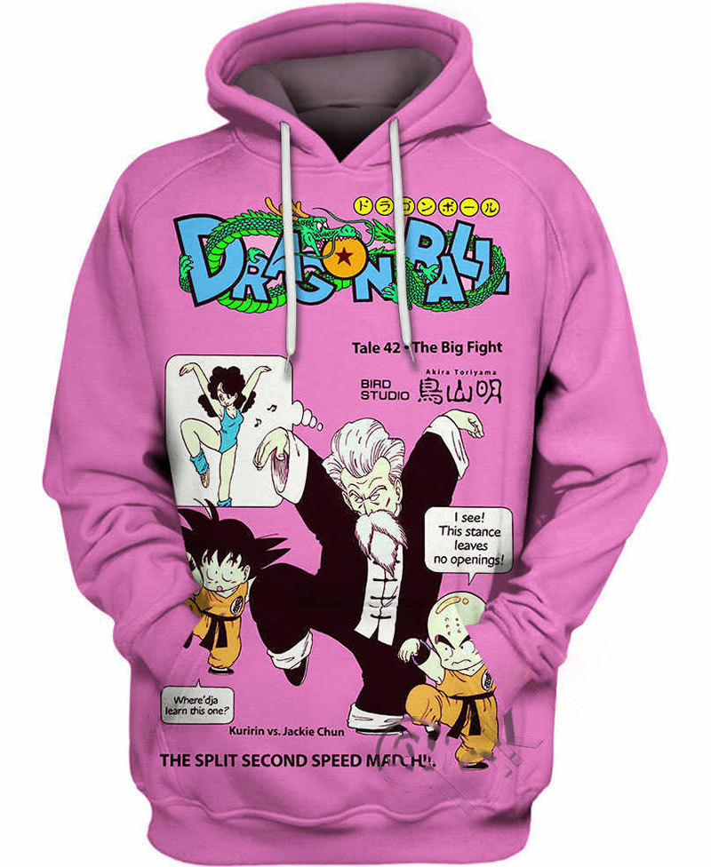 Goku Krillin Master Roshi Hoodie 3D 9 Goku Krillin Master Roshi Hoodie 3D