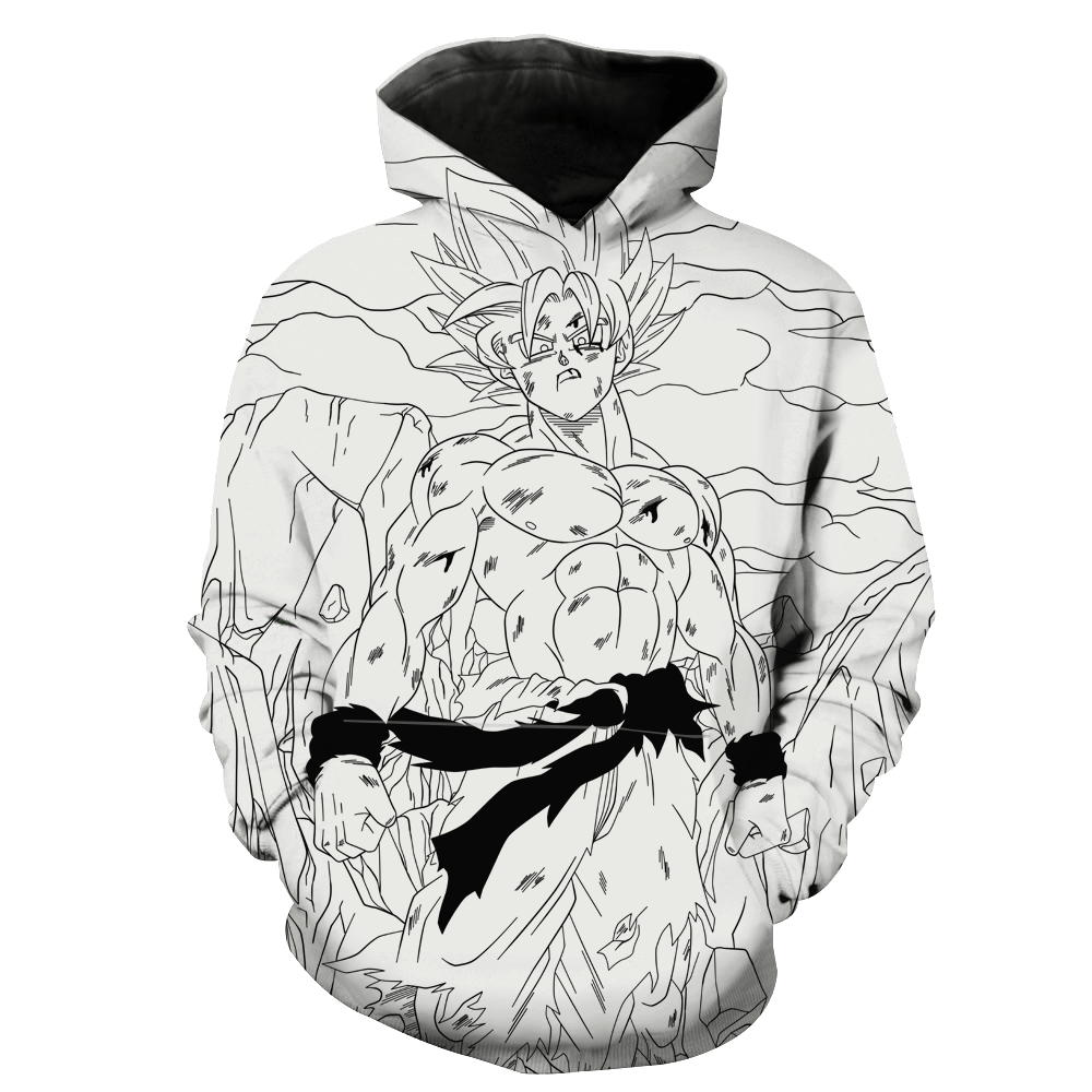 Goku Manga Dragon Ball Z Goku Hoodie 3D 1 Goku Manga Dragon Ball Z Goku Hoodie 3D
