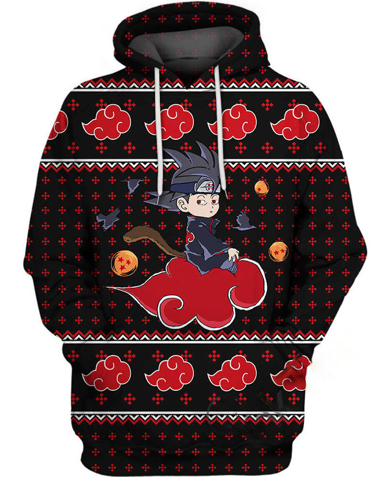 Goku On Akatsuki Cloud Hoodie 3D