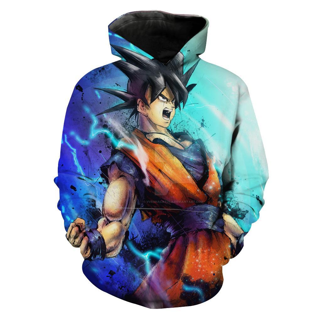 Goku Power Up Goku Dragon Ball Hoodie 3D