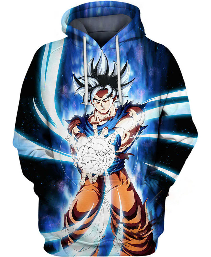 Goku Powering Up Hoodie 3D