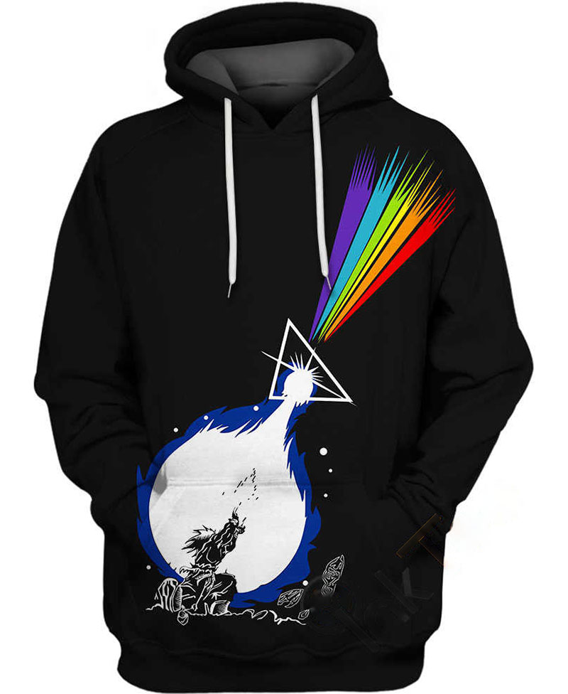 Goku Rainbow Hoodie 3D