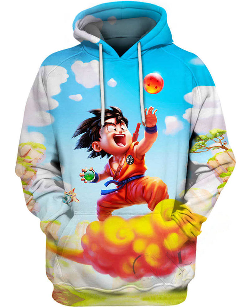 Goku Riding A Cloud Hoodie 3D