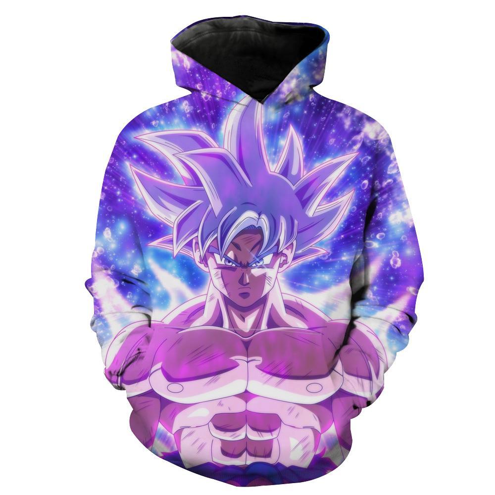 Goku Silver Ultra Instinct Dragon Ball Super Hoodie 3D 3 Goku Silver Ultra Instinct Dragon Ball Super Hoodie 3D