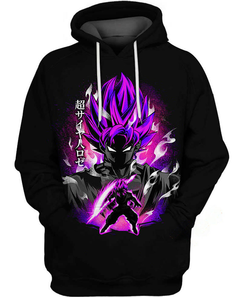 Goku Super Rose Power Hoodie 3D