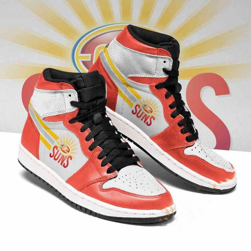 Gold Coast Suns Afl Football Custom Air Jordan Shoes
