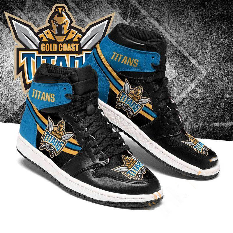 Gold Coast Titans Custom Sneaker Air Jordan Shoes 15 Gold Coast Titans Custom Sneaker Air Jordan Shoes