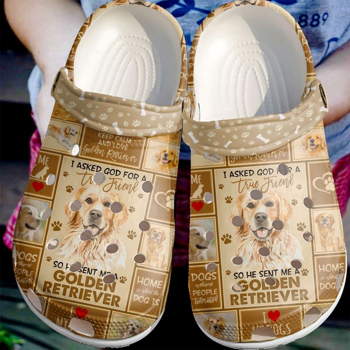 Golden Retriever Lover Crocs Clog Shoes 6 Golden Retriever Lover Crocs Clog Shoes
