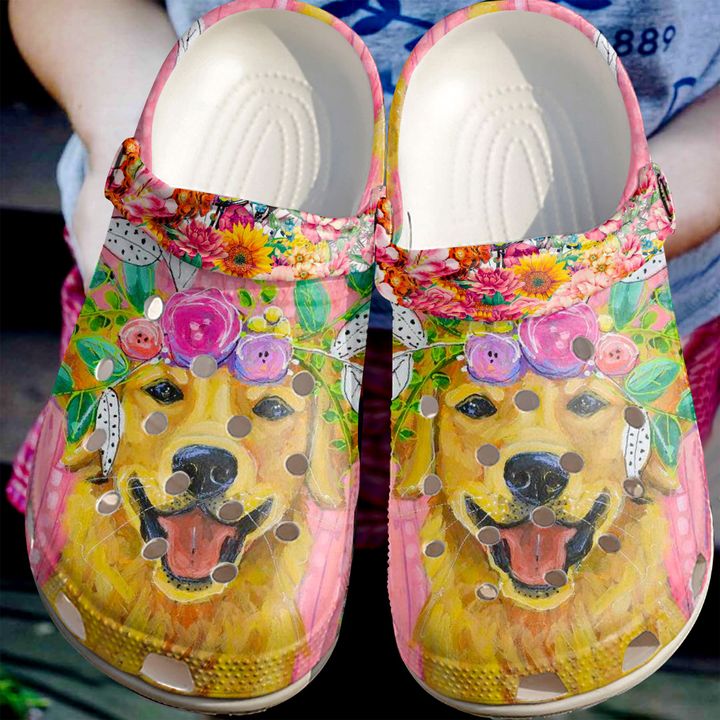 Golden Retriever Personalized Friend Crocs Clog Shoes 4 Golden Retriever Personalized Friend Crocs Clog Shoes