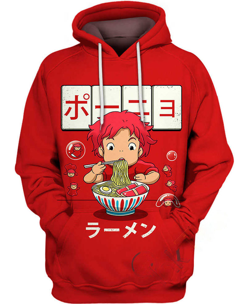 Goldfish Ramen Hoodie 3D