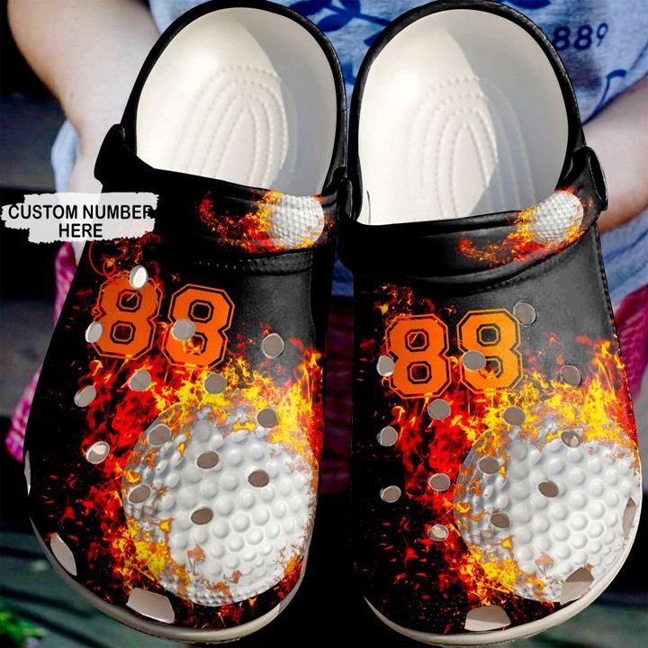 Golf Fire Crocs Clog Shoes 7 Golf Fire Crocs Clog Shoes