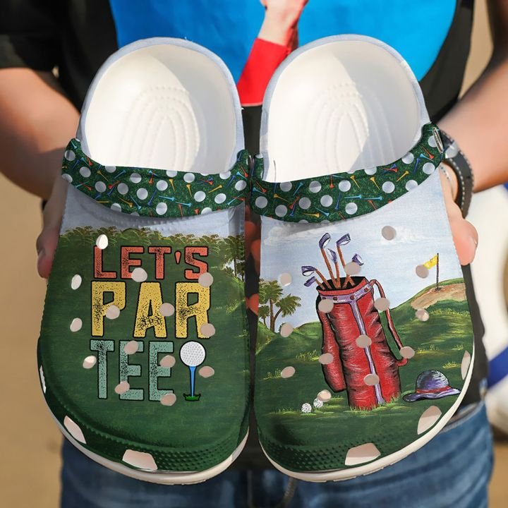 Golf Let’s Par-tee Crocs Clog Shoes