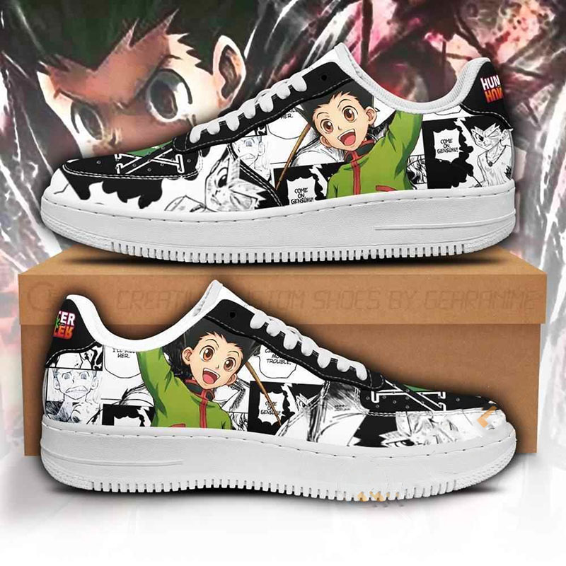 Gon Custom Hunter X Hunter Anime Nike Air Force Shoes
