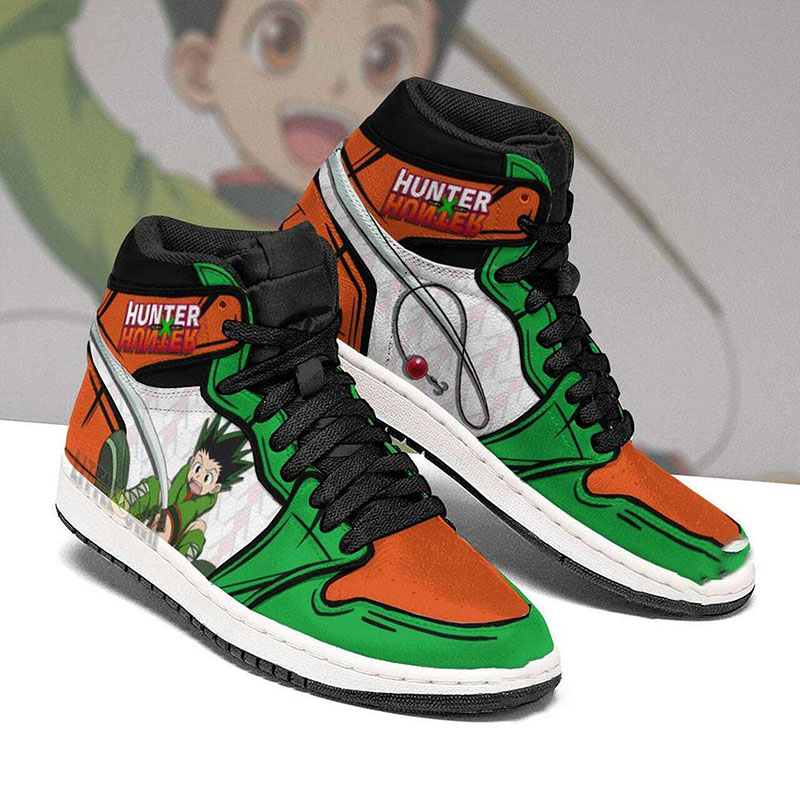Gon Freecss Fishing Rod Anime Personalized Custom Air Jordan Shoes 4 Gon Freecss Fishing Rod Anime Personalized Custom Air Jordan Shoes