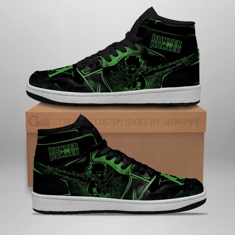 Gon Freecss Hunter X Hunter Sneakers Dark Hxh Anime Air Jordan Shoes