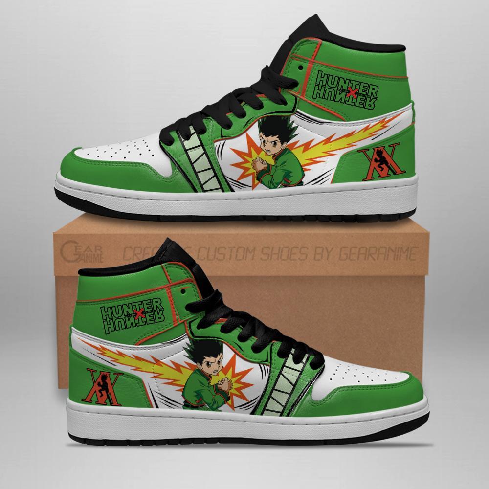 Gon Freecss Hunter X Hunter Sneakers Hxh Anime Air Jordan Shoes