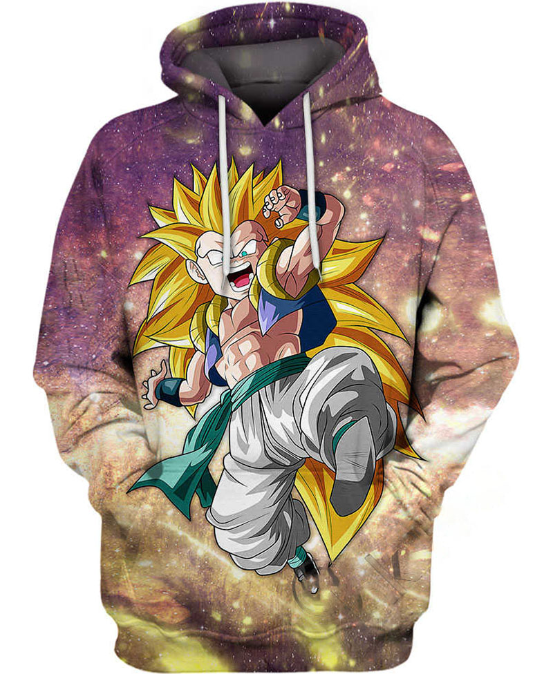 Gotenks Super Saiyan Hoodie 3D 1 Gotenks Super Saiyan Hoodie 3D