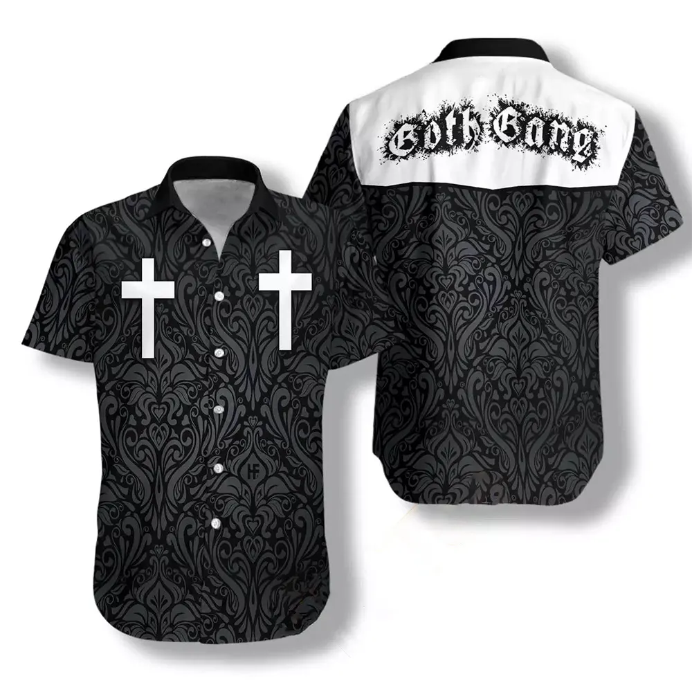 Goth Gang Cross Hawaiian shirts 3 Goth Gang Cross Hawaiian shirts