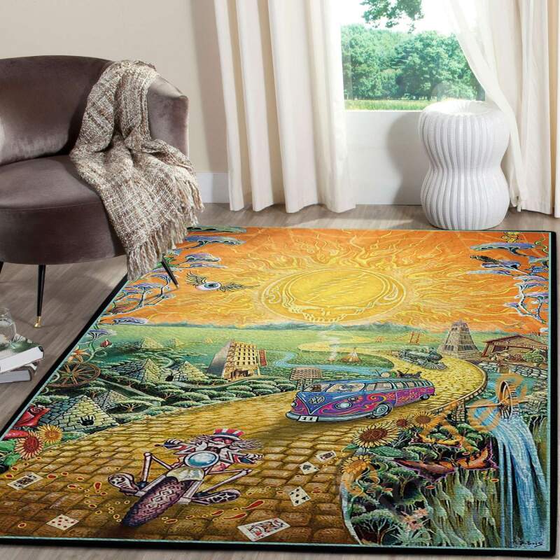 Grateful Dead Golden Road Rug 2 Grateful Dead Golden Road Rug