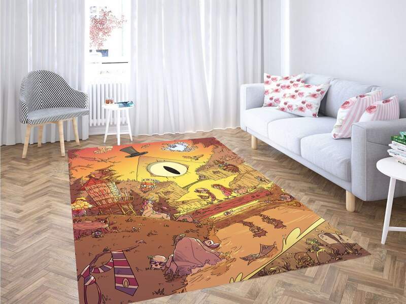 Gravity Falls Sunset Place Carpet Rug 1 Gravity Falls Sunset Place Carpet Rug