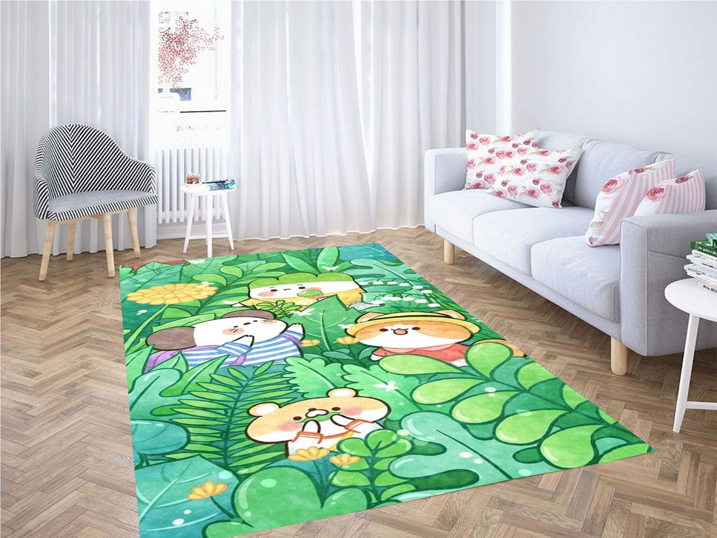 Green Animal Wallpaper Living Room Modern Carpet Rug 3 Green Animal Wallpaper Living Room Modern Carpet Rug