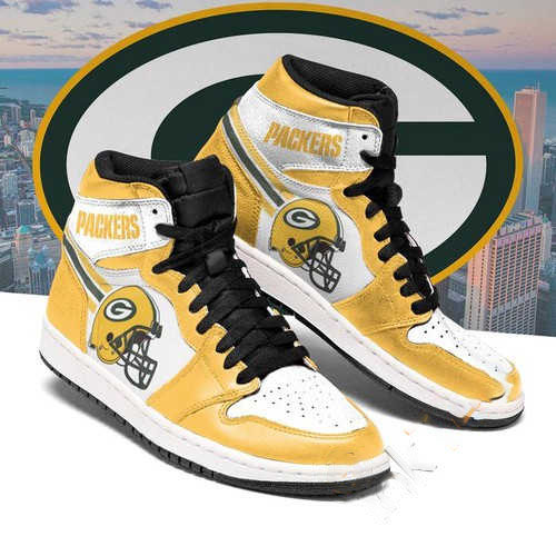 Green Bay Packers Custom Air Jordan Shoes 8 Green Bay Packers Custom Air Jordan Shoes
